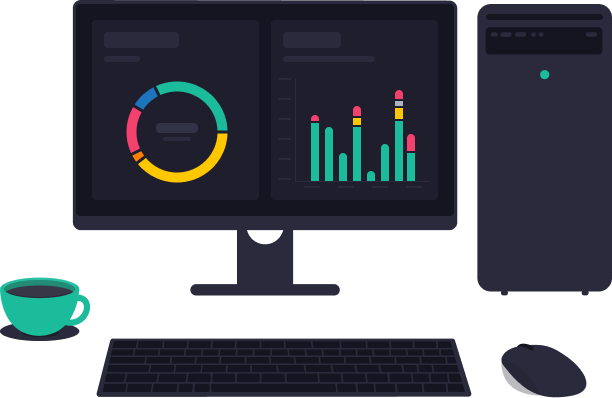 Reporting and analytics on a desktop