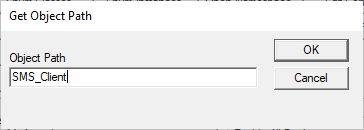 Click on 'Execute Method..', enter in the class name 'SMS_Client' and click 'OK'