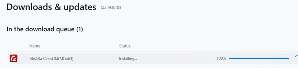 downloads and updates