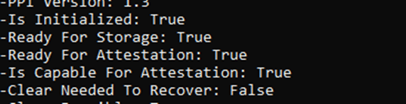 the device seems capable and ready for attestation