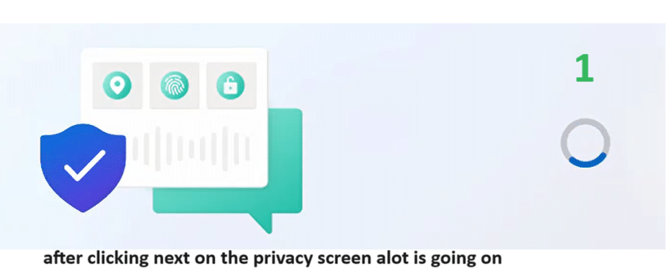 After clicking next on the privacy screen, Windows will check for updates.