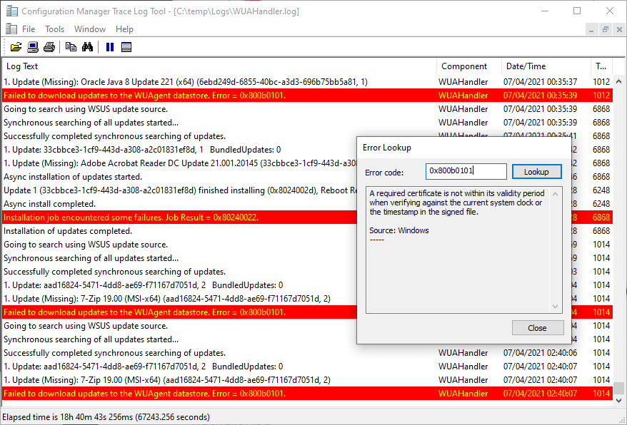 Error-0x800b0101-Third-Party-Updates-SCCM-2