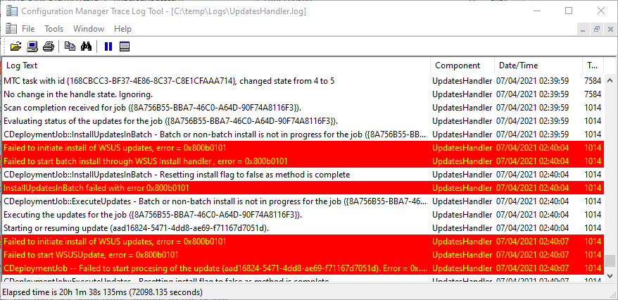 Error-0x800b0101-Third-Party-Updates-SCCM-3