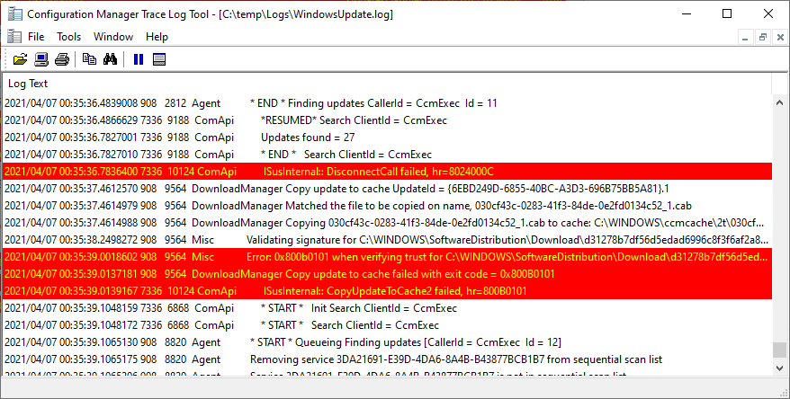 Error-0x800b0101-Third-Party-Updates-SCCM-4