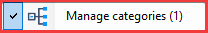 Manage Categories