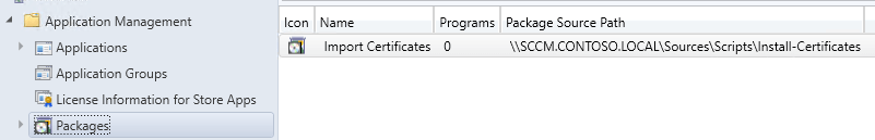 SCCM Package For Certificate Import TrustedRoot