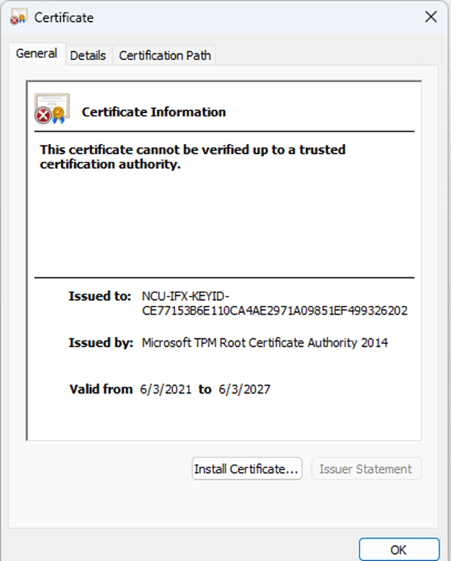we now got a new , older ca certificate which dates back from 2021.
