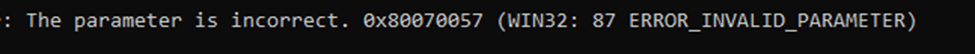 when using powershell to enroll the AIK certificate you could receive the parameter is incorrect error so please use the CMD