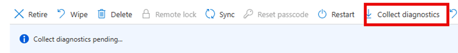 intune collect diagnostics