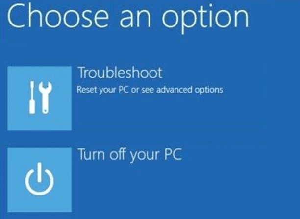 There was a problem resetting your PC after performing the remote wipe in Intune