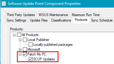 software update point products patch-my-pc