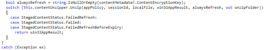 ContentUnzipper.function that unzip the win32app to the imecache