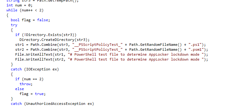 the function for the psscriptpolicytest in powershell