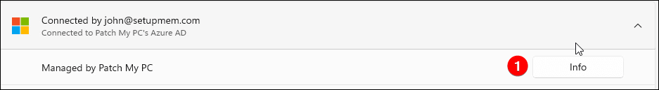 Click info in access work or school