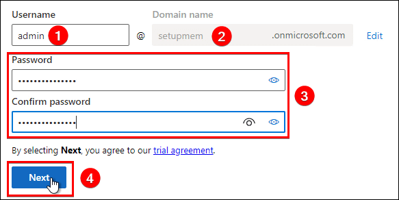 How you'll sign in form