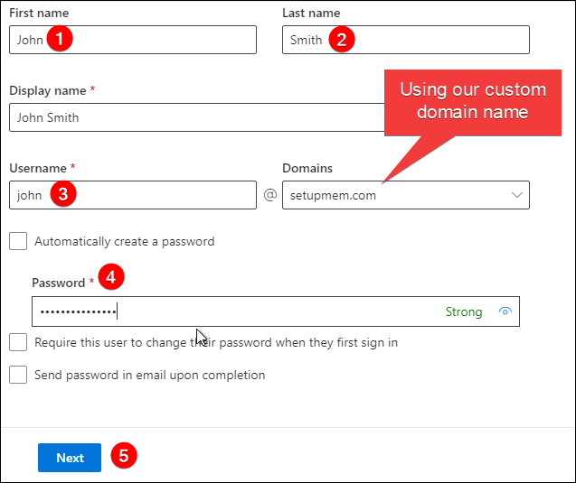 create new user microsoft 365 admin center