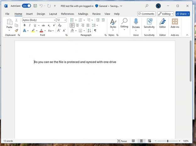protected data by personal data encyrption is accessible with a password