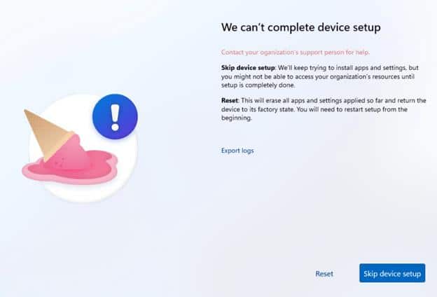 We can’t complete device setup after the Autopilot Device Preparation enrollment