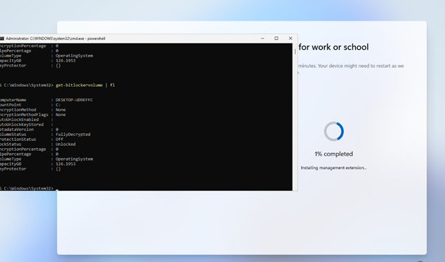 automatically encryption didn't happen during the OOBE / Autopilot enrollment
