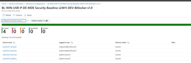 bitlocker 256-bit policy was succesfully applied to the device