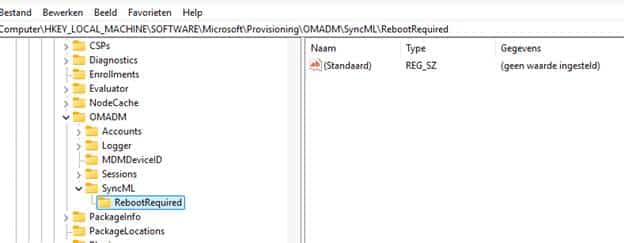 Autopilot Unexpected Reboot was triggered because the rebootrequired key was detected