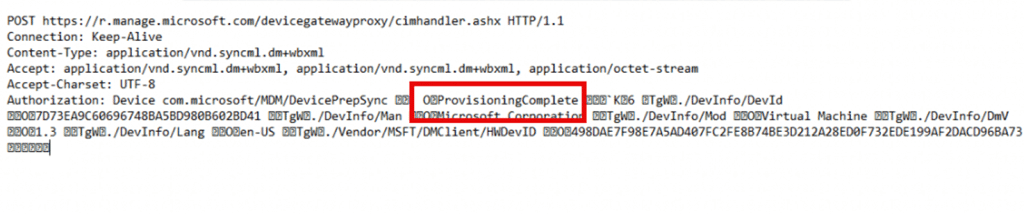 provisioningcomplete will be sent during Autopilot Device Preparation