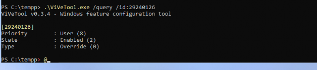 vivetool that enabled the autopilot bitlocker oobe deferral feature