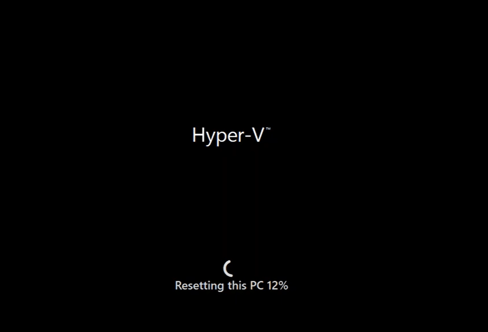 Resetting this pc