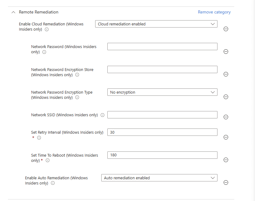 enable remote remediation and configure enable cloud remediation