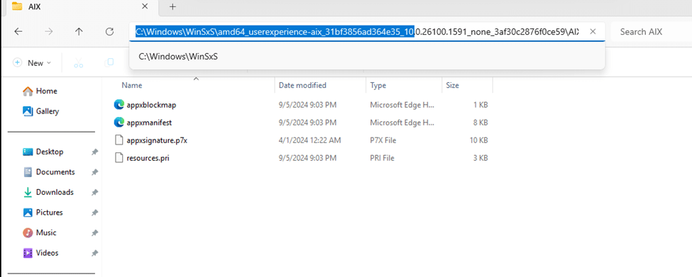 the userexperience-aix folder was missing alot of files including the ztlib.dll