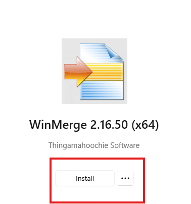 the install button in the company portal