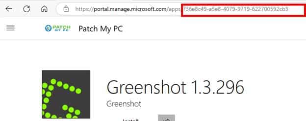 getting the application id from portal.manage.microsoft.com