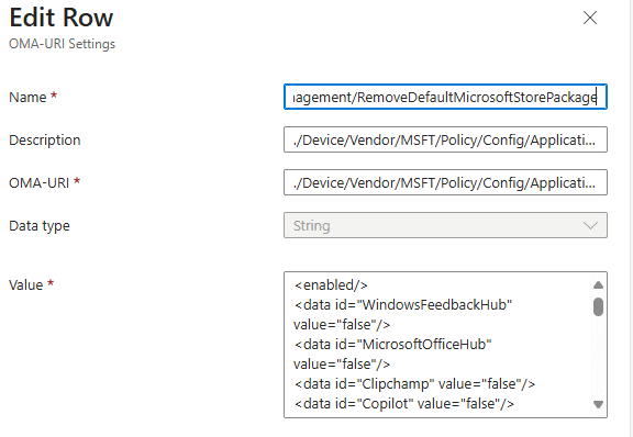 RemoveDefaultMicrosoftStorePackages