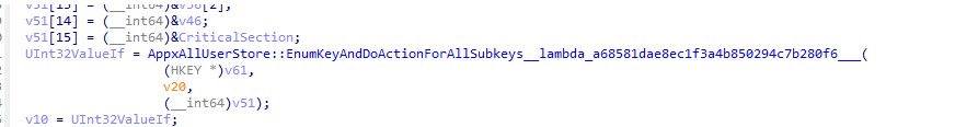 enumerating the apps that need to be removed for that user