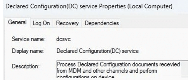the declared configuration service that connects to MMP-C