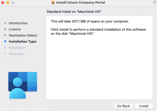 Notice the requirments and click install