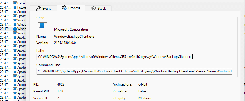 WindowsBackupClient
