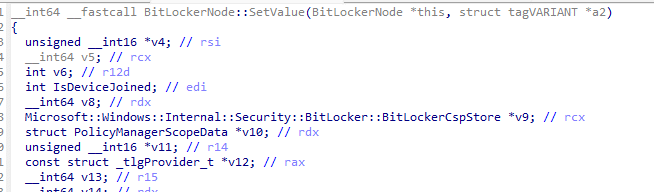 bitlockercsp.dll setvalue function