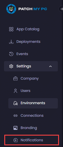 "Notifications" node is now visible