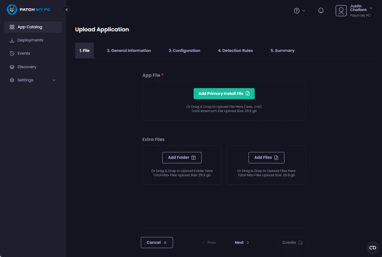 Custom Apps Deployment Wizard