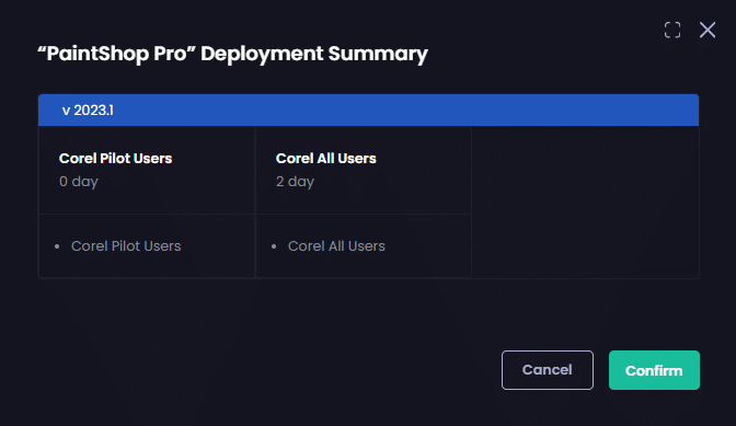 "Deployment Summary"
