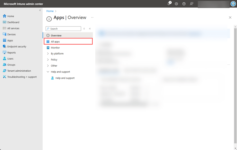 Navigating to "All Apps"