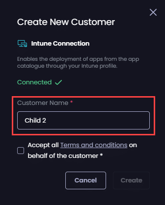 Enter the name of the customer in the "Customer Name" field