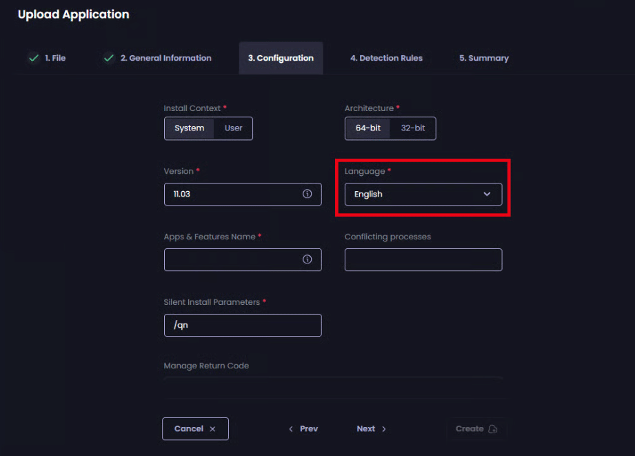 Configuring the language for the app