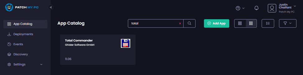 Searching for your Custom App