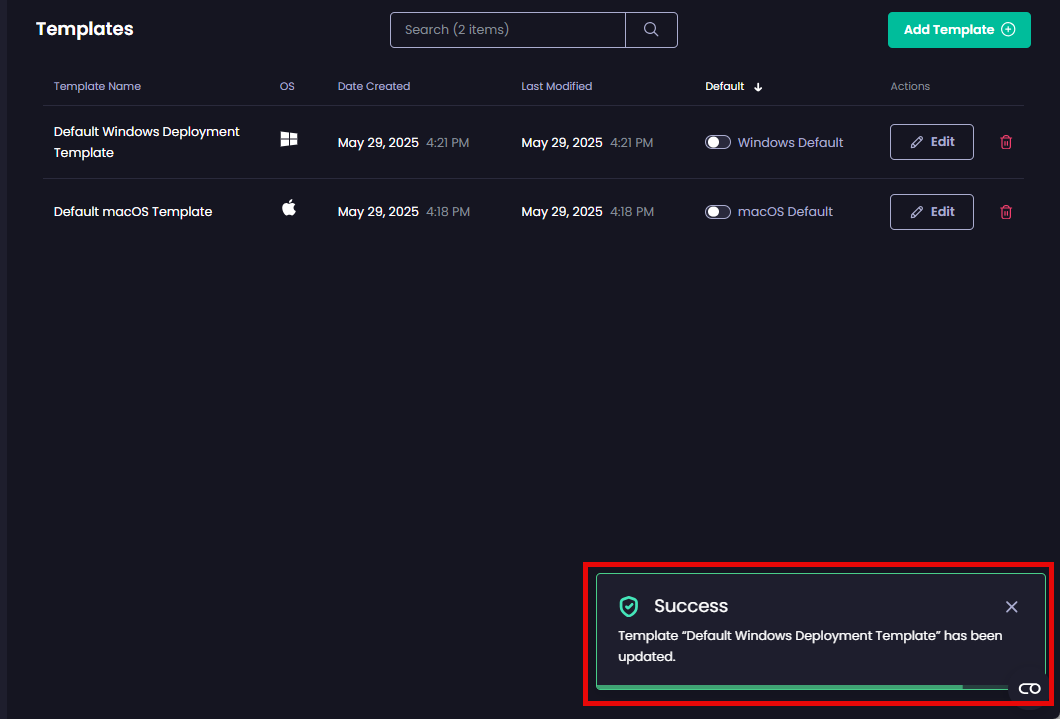 Clicking "Save" to save changes