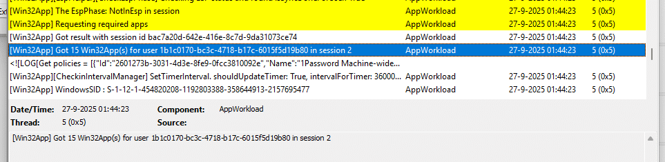 Required apps will kick if after the device rebooted or the ime restarted