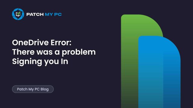 OneDrive Error There was a problem Signing you In