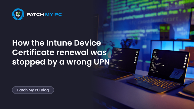 How the Intune Device Certificate renewal was stopped by a wrong