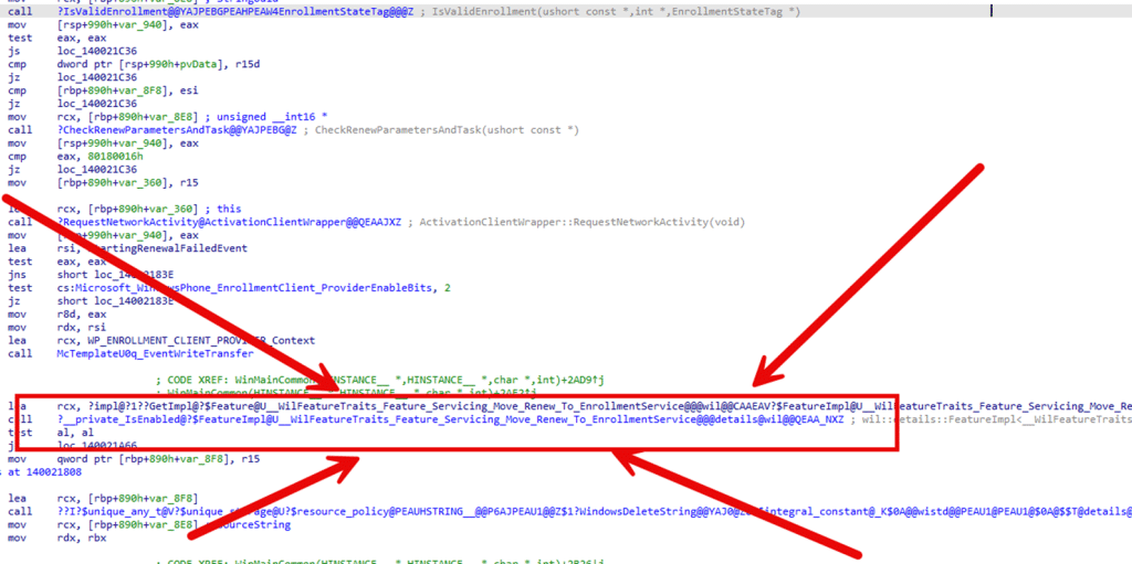 move renew to enrollment service feature